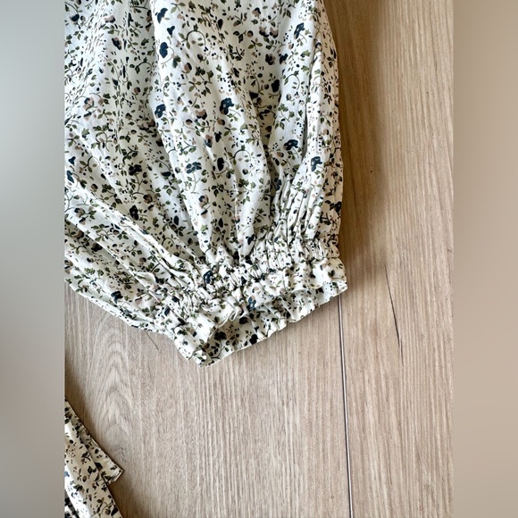 Skall Studio Carole Dress Bluebell Floral Organic Cotton Prairie Midi EU 36 EUC - Picture 16 of 16